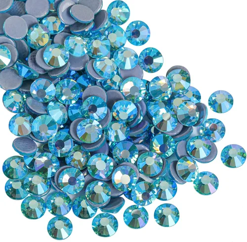 Miniatura 10 de Beadsland Hotfix - 2880 diamantes de imitación de cristal con parte trasera plana para manualidades, ropa, decoraciones de bricolaje, cristal AB