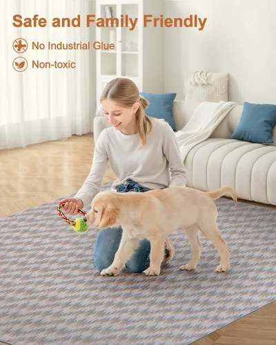 Miniatura 8 de Blvornl Tapete grande para silla de oficina para suelo de madera dura, tapete para silla con ruedas para madera dura, protector de suelo duro Gris
