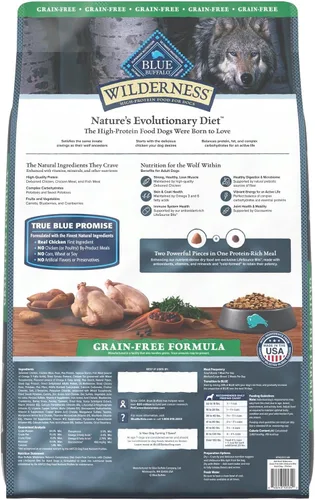 Miniatura 2 de Blue Buffalo Wilderness - Alimento seco natural con alto contenido proteínico para perros adultos, pollo, 24 libras