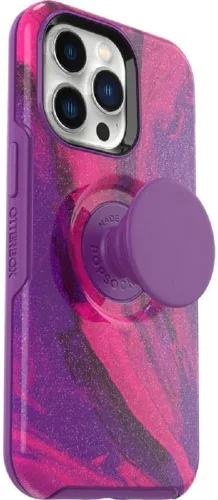 Miniatura 4 de OtterBox + Pop Symmetry Series Funda para iPhone 13 Pro (solamente) Embalaje no minorista (Berry Flow)