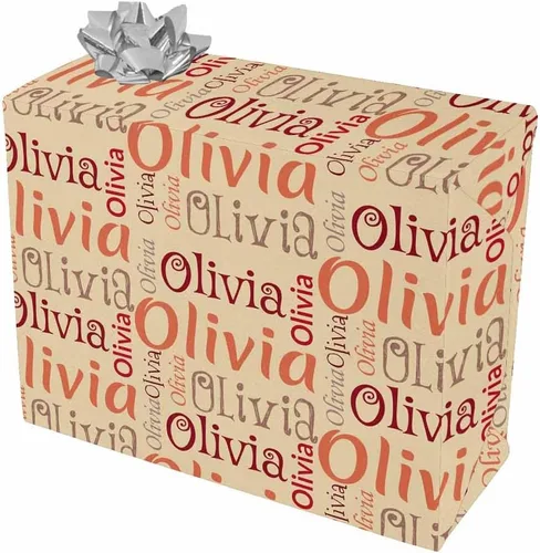 Miniatura 11 de Artsadd Rollos de papel de regalo de cumpleaños personalizados con nombre, papel de regalo de Navidad personalizado para niños, hombres y mujeres