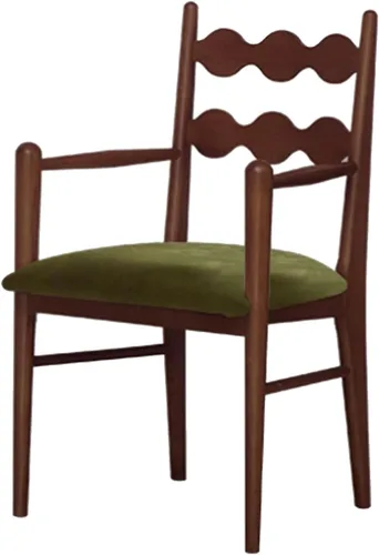 Miniatura 28 de Sillas de comedor tapizadas, silla de cocina con respaldo, silla de sala de estar con brazos versátil asiento de comedor de granja, sillas