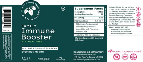 Miniatura 6 de Mountain Meadow Herbs Extracto de refuerzo inmunológico familiar con Sambucus saúco y equinácea Apoyo inmunológico óptimo para toda la familia