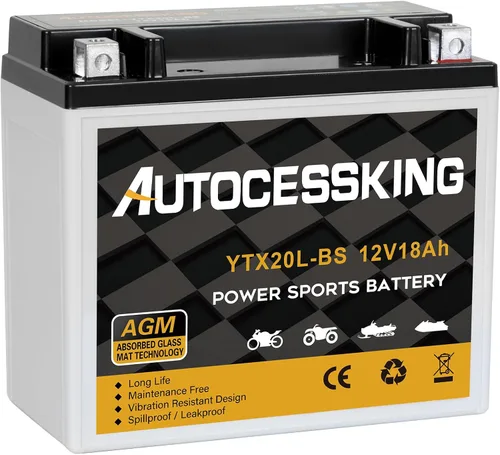 Miniatura 8 de Autocessking YTX4L-BS - Batería de motocicleta de 12V 3Ah recargable, libre de mantenimiento, sellada AGM, batería de reemplazo para Powersport, ATV