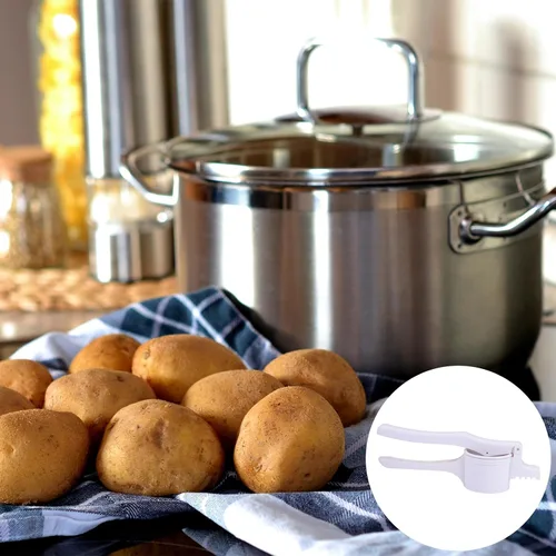 Miniatura 7 de Hemoton Prensa de papas de plástico Ricer and Masher de 14 pulgadas herramienta de cocina manual para puré de papas, zanahorias, ñame y preparación