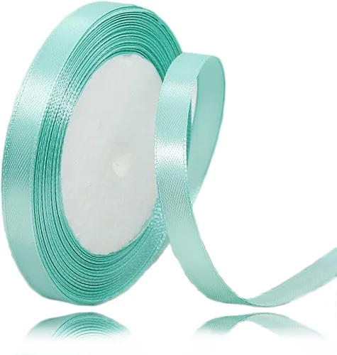Miniatura 221 de Cinta azul de 1-1/2 pulgadas x 25 yardas, cinta de seda de satén azul real para envolver regalos, fabricación de lazos para el cabello, ramos