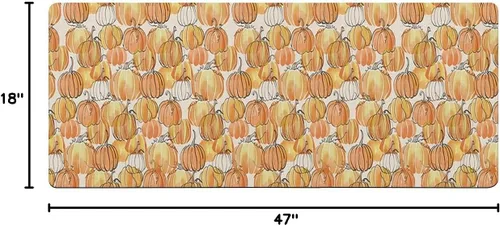 Miniatura 2 de Tapete de baño con diseño abstracto de calabazas para bañera, antideslizante, de secado rápido y absorbente, de tierra de diatomeas, para ducha