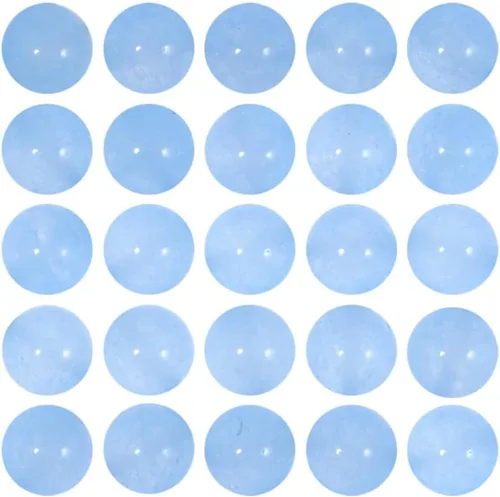 Miniatura 18 de Cuentas redondas de calcedonia sueltas de piedra natural de 0.315 in para hacer joyas, hechas a mano, aproximadamente, 48/unids Azul zafiro