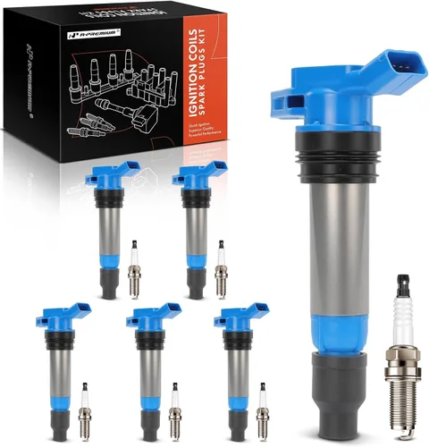 Miniatura 10 de Kits de bobinas de encendido y bujías A-Premium compatibles con Volvo XC60 2010-2011, XC90 2007-2011, S60 2011-2012, S80 2007-2011, XC70 2008-2011