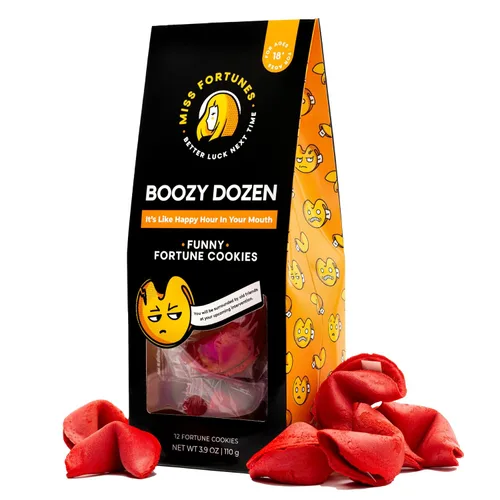 Miss Fortunes, Funny Fortune Cookies, The Boozy Dozen, It's Like Happy Hour In Your Mouth! Un gran regalo o inicio de fiesta, escrito por escritores