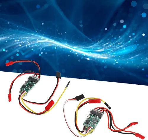 Miniatura 8 de Alomejor RC cepillado ESC, motor dual, salida 5A x 2, 6V-14V, modos mixtos e independientes, para barco RC, camión sobre orugas, paquete de 2