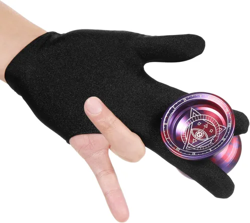 Miniatura 4 de Lixada Yoyo profesional de aluminio competitivo Yoyo Ball Yo Yo regalo con 5 cuerdas de repuesto y guante, ideal para principiantes y para trucos