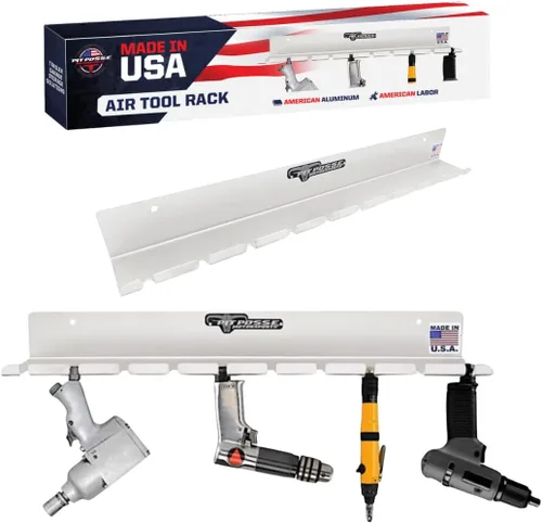 Miniatura 11 de Pit Posse PP3118BK - Organizador neumático para herramientas neumáticas para tienda de remolque cerrado, fabricado en Estados Unidos, con capacidad