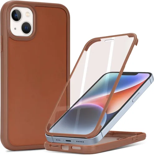 Miniatura 41 de Funda para iPhone 13 mini con protector de pantalla integrado y protección de cuerpo completo, para Apple iPhone 13 Mini, fundas para hombres, Rojo