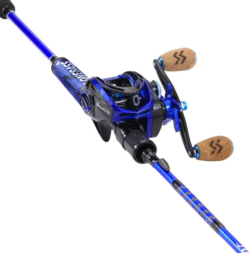 Miniatura 2 de One Bass Combo de caña de pescar y carrete, IM7 grafito 2 piezas en blanco para baitcasting, caña de pescar giratoria con mango de superpolímero