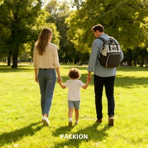 Miniatura 7 de Mochila para pañales para mujer – Bolsa de pañales multifunción de viaje para bebé con cambiador, mochila grande para bebé, niña, niño, Gris negro