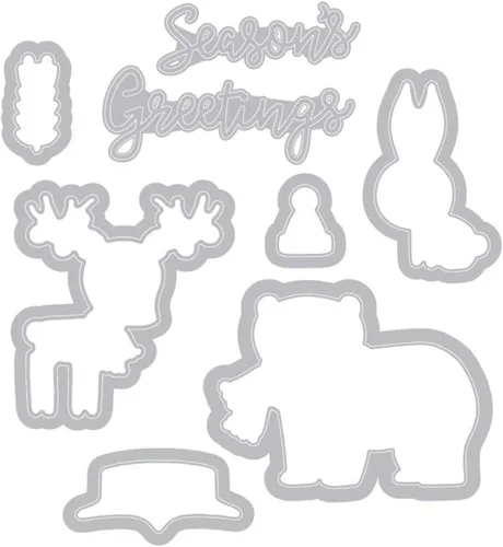 Miniatura 2 de ELLISON SIZZIX FRAMELITS Navidad, Navidad folclórica