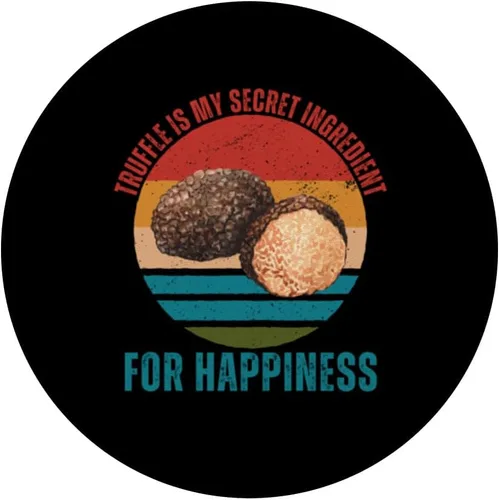 Miniatura 3 de Vintage Truffle Is My Secret Ingredient For Happiness PopSockets Standard PopGrip