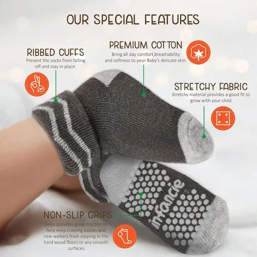 Miniatura 3 de Calcetines para bebé recién nacido, 12 pares (0-6 meses), zapatos suaves y acogedores para bebé, calcetines cálidos de primera calidad, regalo
