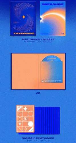 Miniatura 5 de ( PHOTO BOOK Ver. ) TREASURE THE SECOND STEP : CHAPTER TWO 2nd Mini Album ( LIGHT GREEN + DEEP BLUE - 2 Ver Full Set )+1ea Folded Poster(First Press