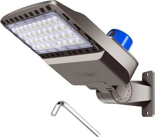 Miniatura 9 de ledmo Luz LED para Estacionamiento del Anochecer al Amanecer, Iluminación Exterior con Soporte de Brazo Ajustable, 19500 lm, Lámparas de Pared