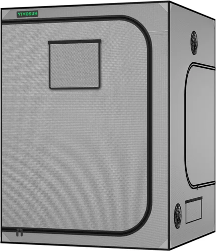 Miniatura 18 de VIVOSUN - Tienda de cultivo S326 de mylar superreflectante, ventana de observación, base con bandeja, 36 in x 20 in x 63 in para cultivo hidropónico