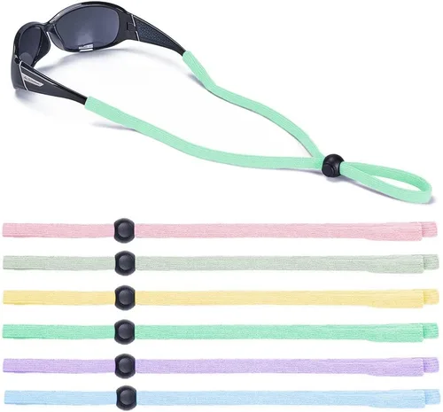 Miniatura 14 de SHINKODA Paquete de 6 correas para gafas - Cordón universal para anteojos - Cordón retenedor de gafas para lectura, seguridad, deportes y gafas