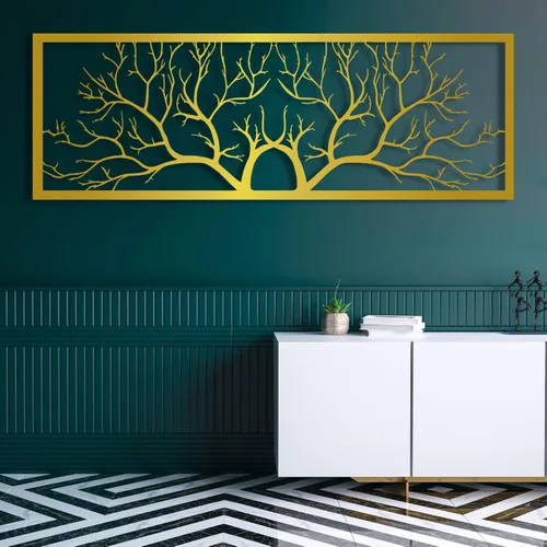 Miniatura 5 de ICEWQOQU Arte de pared de metal árbol de la vida, árbol de la vida, decoración de pared de ramas de metal, decoración de pared de ramas, arte