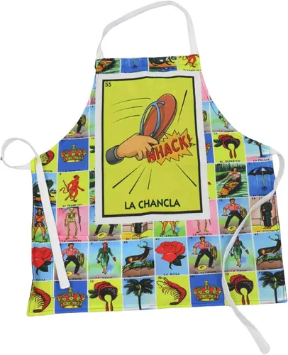Miniatura 10 de Leos Imports Loteria Card - Delantal de bingo mexicano con bolsillos