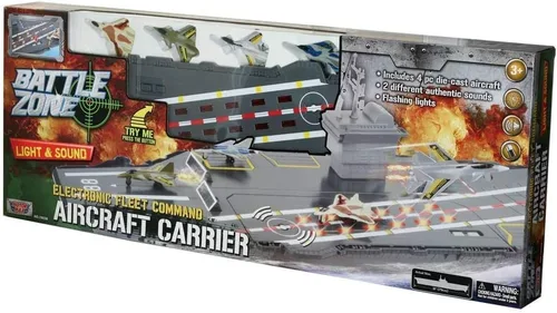 Miniatura 2 de Motor Max Portaaviones Electrónico W/4 Aviones y Sonido