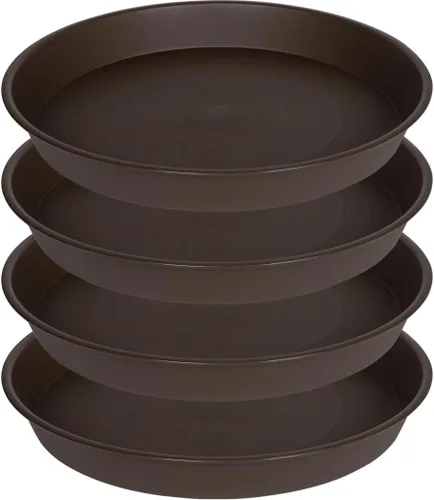 Miniatura 9 de Paquete de 2 cuencos para baño de pájaros de 14", 1,6" de profundidad, cuencos para baño de pájaros de plástico de 13, 14, 15, 16, 17, 20, 24