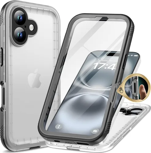 Miniatura 68 de Cozycase TOP Funda impermeable para iPhone 17 Pro Max - Grado militar resistente a todo 360 con protector de cámara de pantalla, doble IP68 a prueba