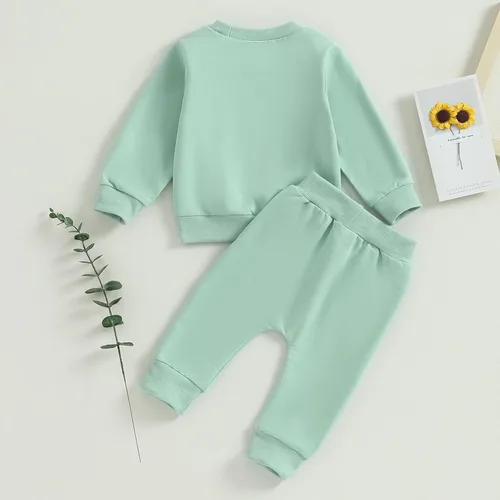 Miniatura 19 de FYBITBO 2 piezas de ropa de otoño e invierno para bebé niña, sudadera con capucha y pantalones de camuflaje, conjuntos de ropa