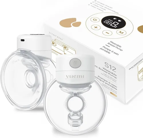 Extractor de leche eléctrico portátil manos libres, 2 modos, 9 niveles | Brida de 0.945 in, paquete de 2 extractor de leche de extracción de leche