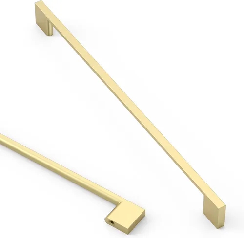 Miniatura 21 de Asidrama - Paquete de 10 manijas de gabinete de cocina de oro cepillado de 3 pulgadas (76mm), tiradores de gabinete, herrajes para gabinete