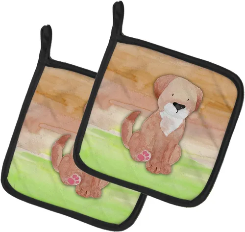 Miniatura 90 de Caroline's Treasures BB7370PTHD - Juego de soportes para ollas de herradura para cocina, resistentes al calor, almohadillas calientes para cocinar