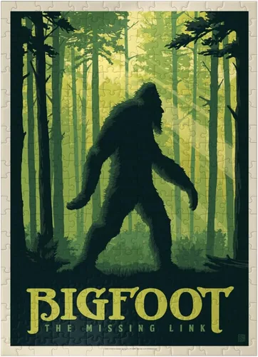 Miniatura 7 de MyPuzzle Bigfoot: The Missing Link, póster vintage, rompecabezas de 100 piezas para adultos