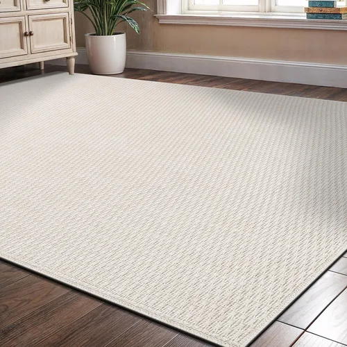 Miniatura 33 de Tapete de Puerta de Yute Fácil 2x3 Pies Interior Exterior Alfombras Naturales Alfombra de Fibra Sólida Alfombra de Área Tejida Boho Fácil de Limpiar