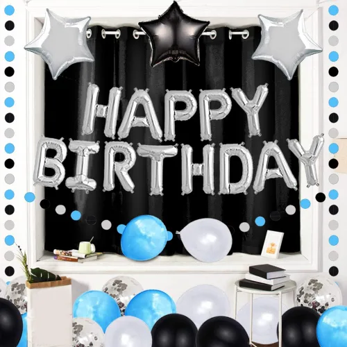 Miniatura 4 de Juego de suministros de decoración de cumpleaños número 16 para fiesta de cumpleaños, globos de aluminio con el número 16 y globos