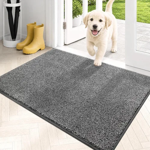 Miniatura 73 de PURRUGS Alfombra de área de fácil cuidado de 4 x 6 pies, antideslizante, lavable a máquina, tapete para puerta de perro, resistente a las manchas