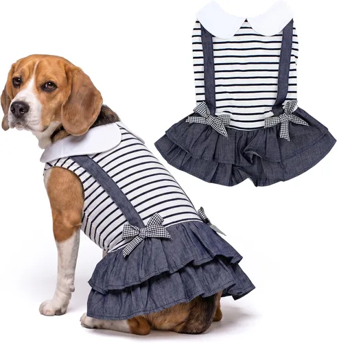 Miniatura 63 de Parisian Pet Chambray - Vestido para perro - Ligero sin mangas para perro, niña, talla XS Chambray en general