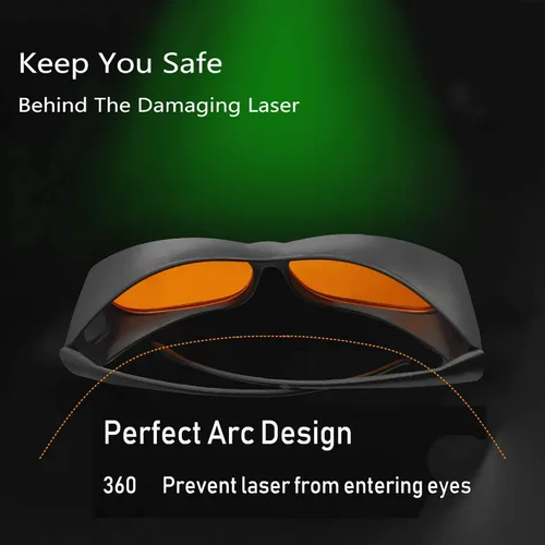 Miniatura 6 de JILERWEAR gafas protectoras profesionales del laser 190nm-540nm, se pueden utilizar para el grabado del laser, retiro del punto de la belleza