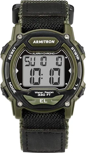 Miniatura 10 de Armitron Reloj deportivo unisex con cronógrafo digital con correa de nailon, 45-7004