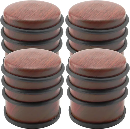 Miniatura 9 de KINJOEK Tope de puerta pesado, sin taladro, tope de puerta de acero inoxidable con bandas de goma protectoras, cuña de puerta para oficina, hogar