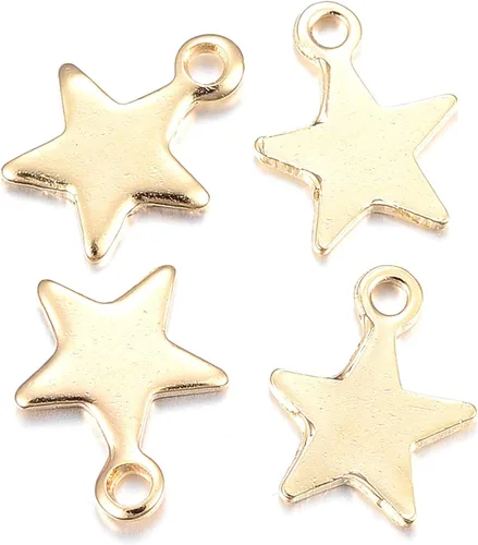 Miniatura 9 de Dijes colgantes de acero inoxidable surtidos de metal para manualidades, collares, pulseras, aretes, llaveros, fabricación de joyas, Acero