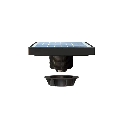 Miniatura 7 de Quietcool UTF-SLR-04-L Ventilador solar con luz - Perfecto para cobertizos de patio trasero - Funciona con energía solar - Panel solar de 3.5 vatios
