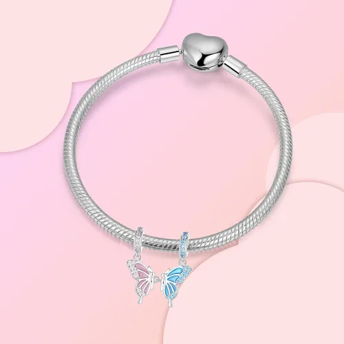 Miniatura 286 de Abalorios de plata de ley 925 con letras de la A ~ Z, para pulseras, collares, Día de San Valentín, Día de la Madre, joyería regalos para mujeres