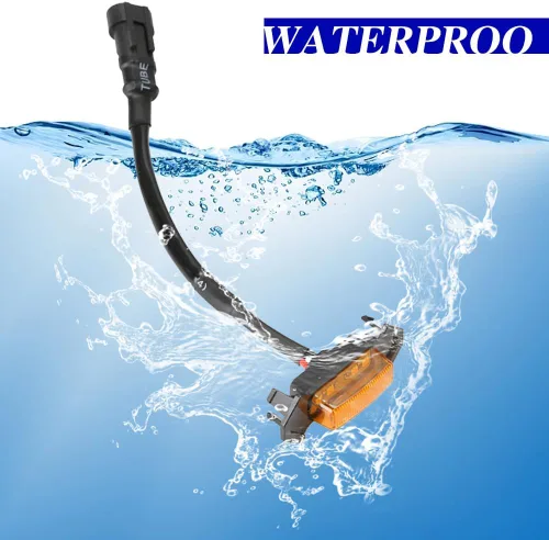 Miniatura 4 de 4 luces LED para parrilla, luces LED ámbar brillante para parrilla con arnés de cableado, lámparas de rejilla frontal impermeables, lámparas
