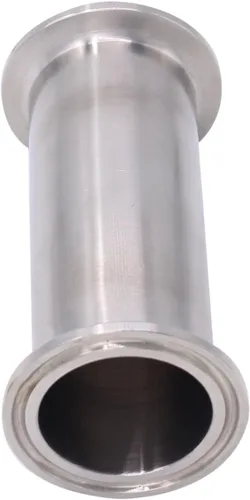 Miniatura 4 de Dernord - Tubo de bobina sanitaria con extremos de abrazadera, tubo redondo liso de acero inoxidable 304 con abrazadera triple de 3.81 cm