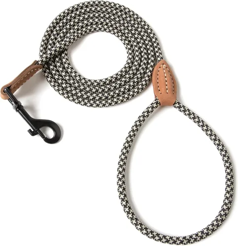Miniatura 39 de Mile High Life Correa para perro de cuero premium Correa de cuerda resistente Asa de cuero Cierre fuerte de aleación de zinc Perros Mango